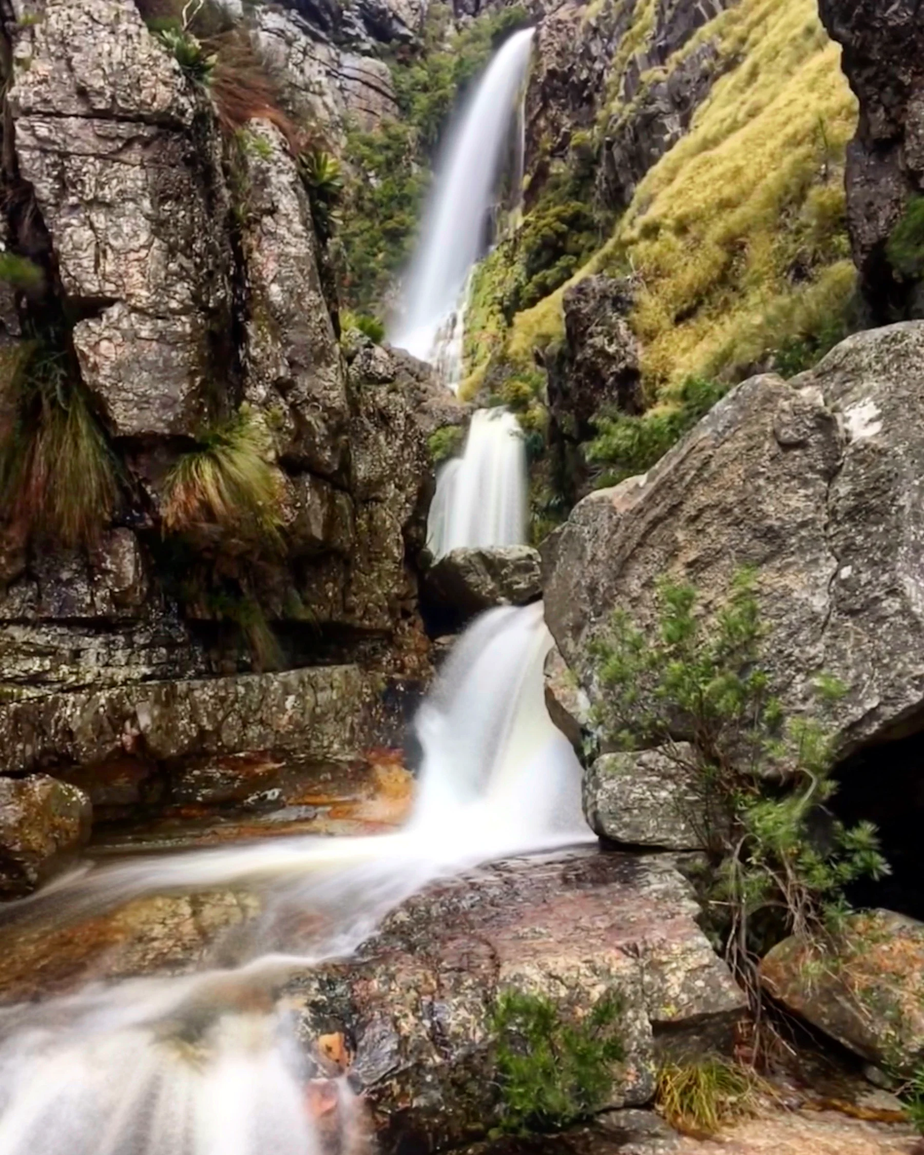 Bobbejaansrivier multi-tier waterfall in Bainskloof