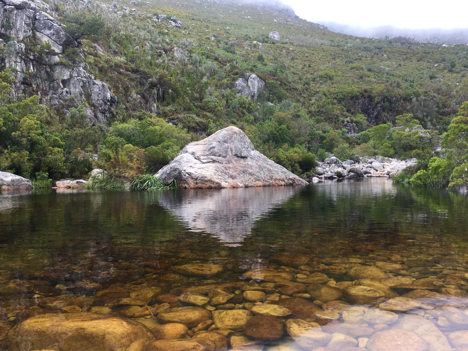 Mountain rock pool on the Bobbejaansrivier route