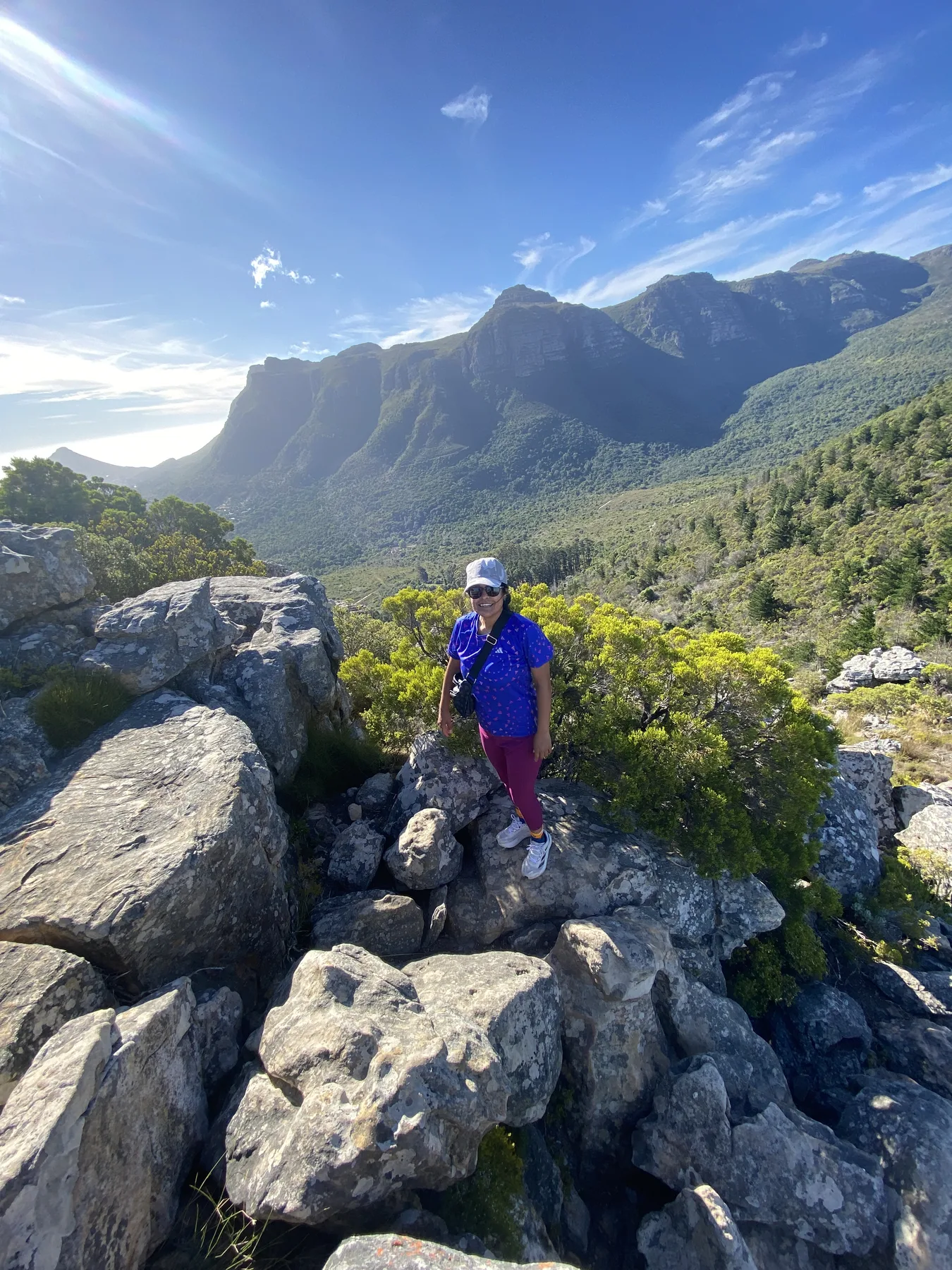 Hiker on the upper Constantia Corner trail