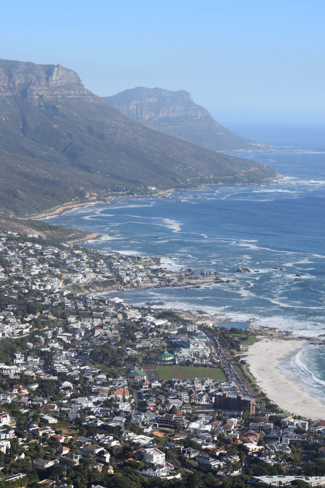 Atlantic coastline and Twelve Apostles seen from Table Mountain